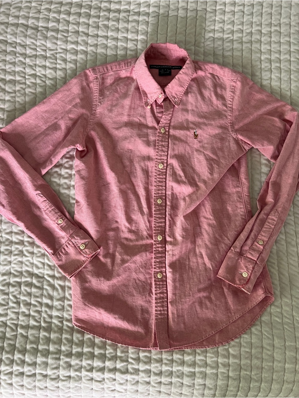 Ralph Lauren Pink Long-Sleeve Button-Up Shirt
